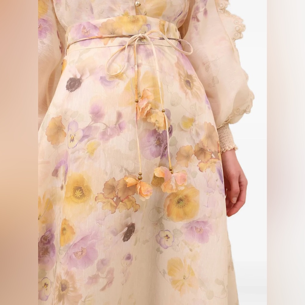 NWT Zimmermann Linen Blend Memento Blouse and Skirt Set - Picture 7 of 16